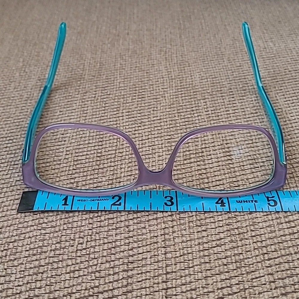 GUCCI TRANSLUCENT TEAL LAVENDER EYEGLASS FRAME